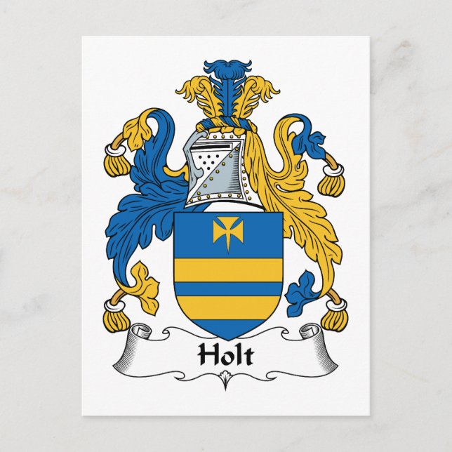 Holt Familienwappen Postkarte (Vorderseite)