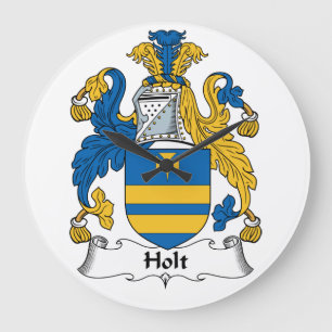 Holt Family Crest Große Wanduhr
