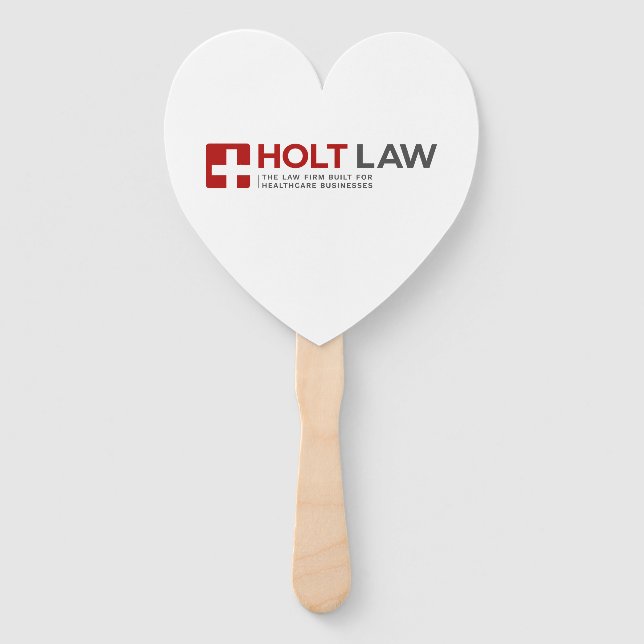 Holt Law Handheld Herz-Fan Fächer (Rückseite)
