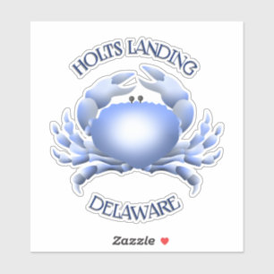 Holts Landing Blue Crab Aufkleber