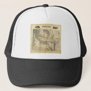 Holts neue Karte 1883 von Wyoming durch Truckerkappe