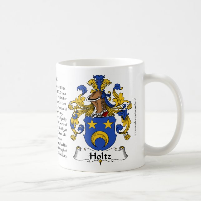 Holtz, der Ursprung, die Bedeutung und das Wappen Kaffeetasse (Rechts)