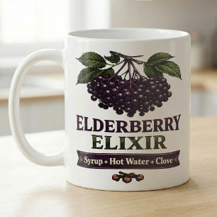 Holunder-Elixier-Rezept für gemütliche Wintertage Kaffeetasse