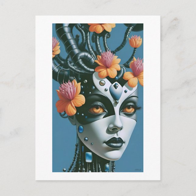 Holunderblüten-Staatsfrau Postkarte (Vorderseite)