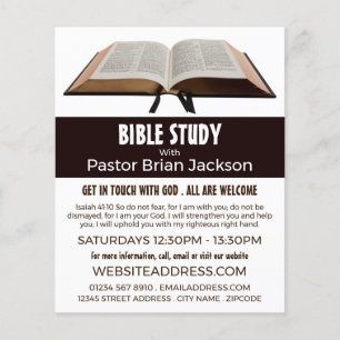 Holy Bible, Christian Bible Class Advert Flyer