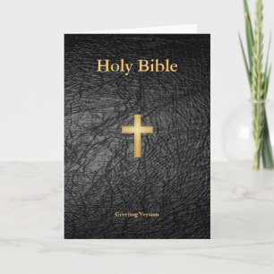 Holy Bible Greeting Card Karte
