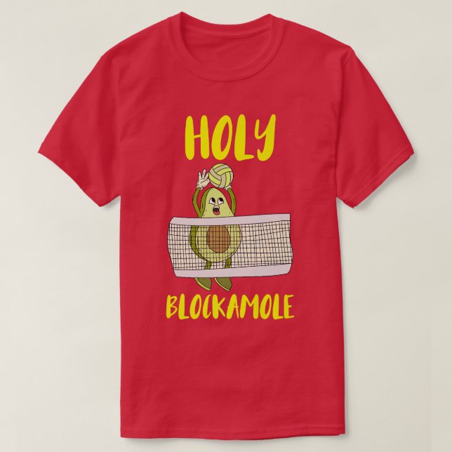 Holy Blockamole Avocado Volleyball Trainingstraini T-Shirt (Design vorne)