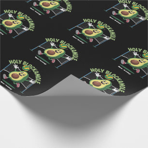 Holy Blockamole Niedlich Funny Volleyball Avocado Geschenkpapier