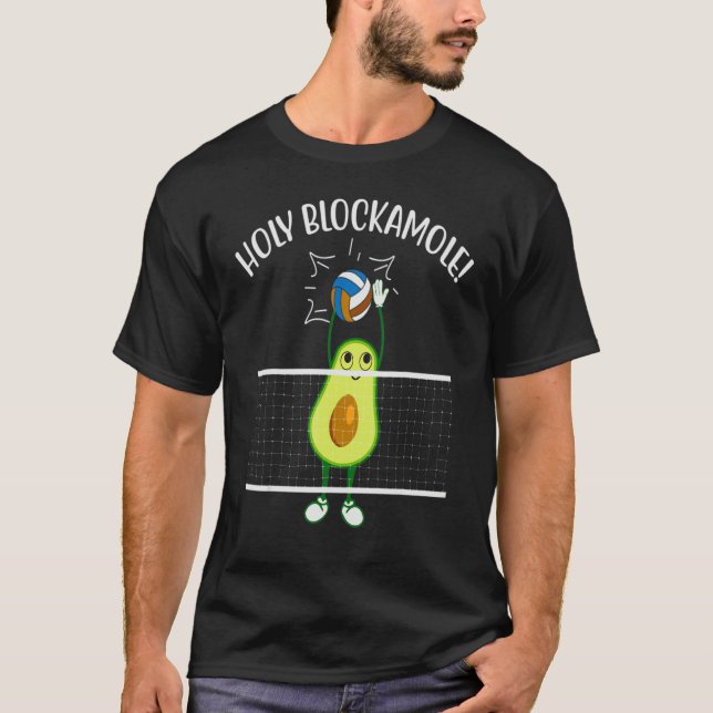 Holy Blockamole Volleyball Niedlich T-Shirt (Vorderseite)