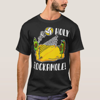Holy Blockamole Volleyball Training Avocado Lover T-Shirt
