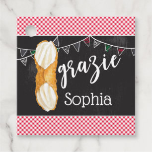 Holy Cannoli Birthday Square Gevor Tag Geschenkanhänger