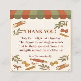 Holy Cannoli! First Birthday  Begleitkarte