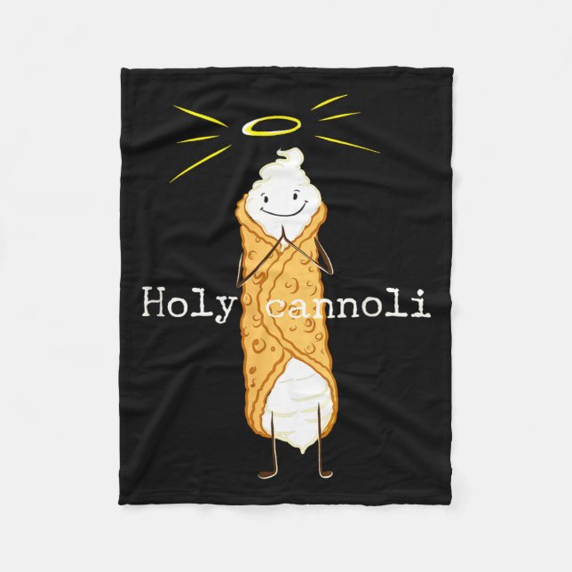 Holy Cannoli Funny Quote Italian American Gift Sic Fleecedecke (Vorderseite)