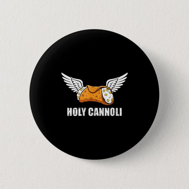 Holy Cannoli Tri-blend Funny Quote  Button (Vorderseite)