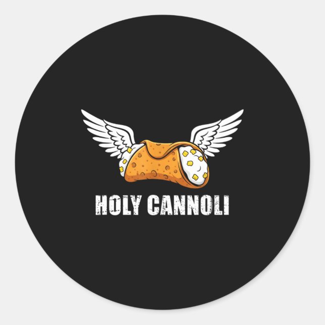 Holy Cannoli Tri-blend Funny Quote  Runder Aufkleber (Vorderseite)