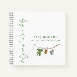 Holy Carp, it's a Baby Shower Guest Book Notizbuch