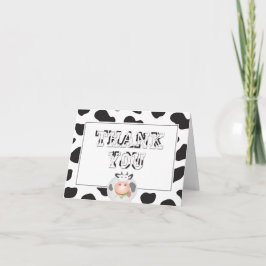 Holy Cow Geburtstagskuh Print Typografy Dankeskarte