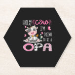 Holy Cow I'm Going To Be A Opa Gender Reveal Party Untersetzer<br><div class="desc">Holy Cow I'm Going To Be A Opa Gender Reveal Party</div>