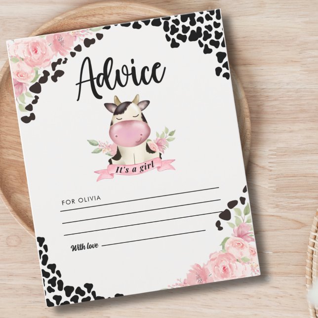 Holy Cow It's a Girl Cute Cow Baby shower (Von Creator hochgeladen)