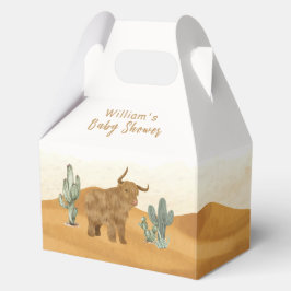 Holy Cow Minimal Boho Cactus Desert Baby Shower Geschenkschachtel