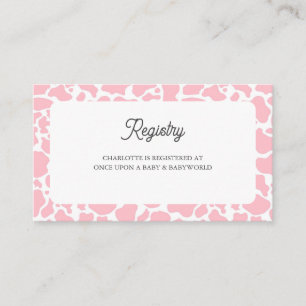 Holy Cow Pink Boho Babydusche Bücher für Baby Begleitkarte