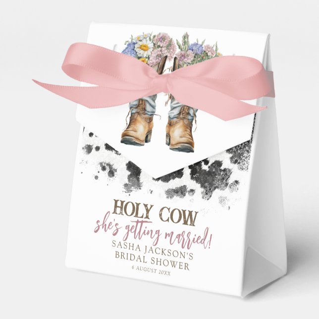 Holy Cowboy Cowboy Boots Brautparty Geschenkschachtel (Vorderseite)