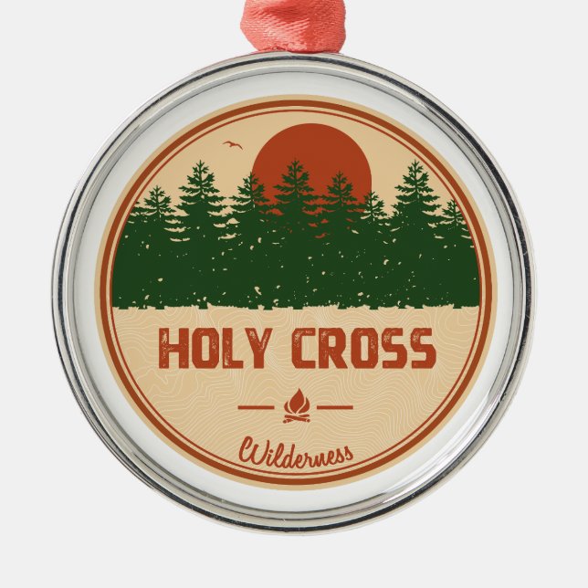 Holy Cross Wilderness Colorado Ornament Aus Metall (Vorne)