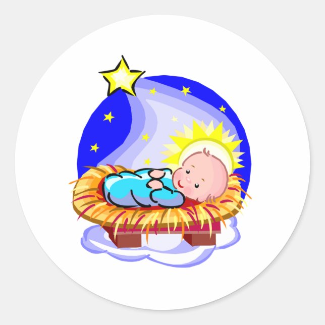 Holy Emmanuel Runder Aufkleber (Vorderseite)