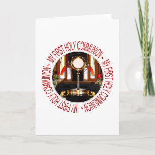 HOLY EUCHARIST - HOLZKOMMUNIKATION KARTE