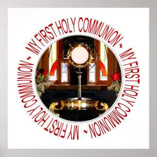 HOLY EUCHARIST - HOLZKOMMUNIKATION POSTER