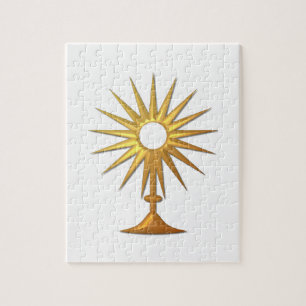 Holy Eucharist in golden Monstrance Puzzle