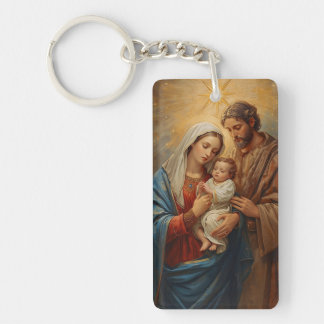 Holy Family Christmas Keychain Schlüsselanhänger