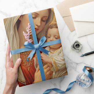 Holy Family Christmas Wrapping Paper For gift pack Geschenkpapier