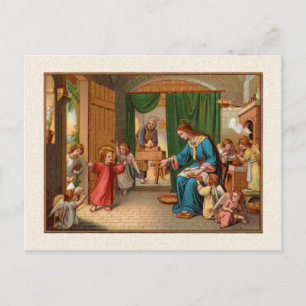 Holy Family Kitchen Postcard Postkarte