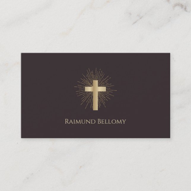 Holy-Gold-Cross-Visitenkarte Visitenkarte (Vorderseite)