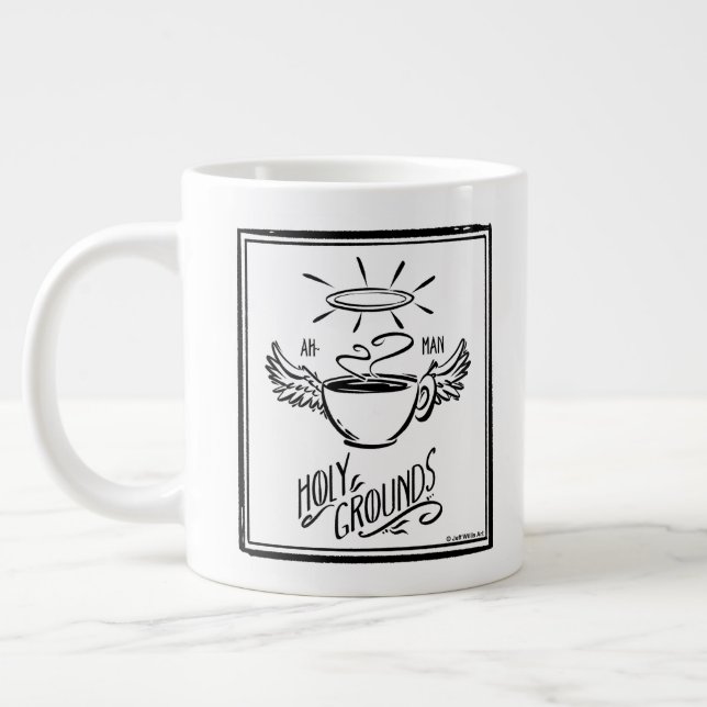 HOLY GROUNDS COFFEE Jumbo-Tasse (Links)