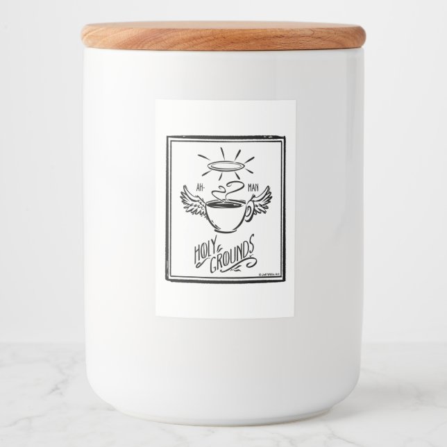 HOLY GROUNDS COFFEE LEBENSMITTELETIKETT (Vorderseite)