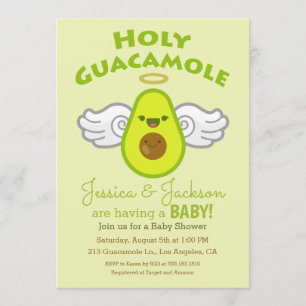 Holy Guacamole Avocado Babydusche Einladung