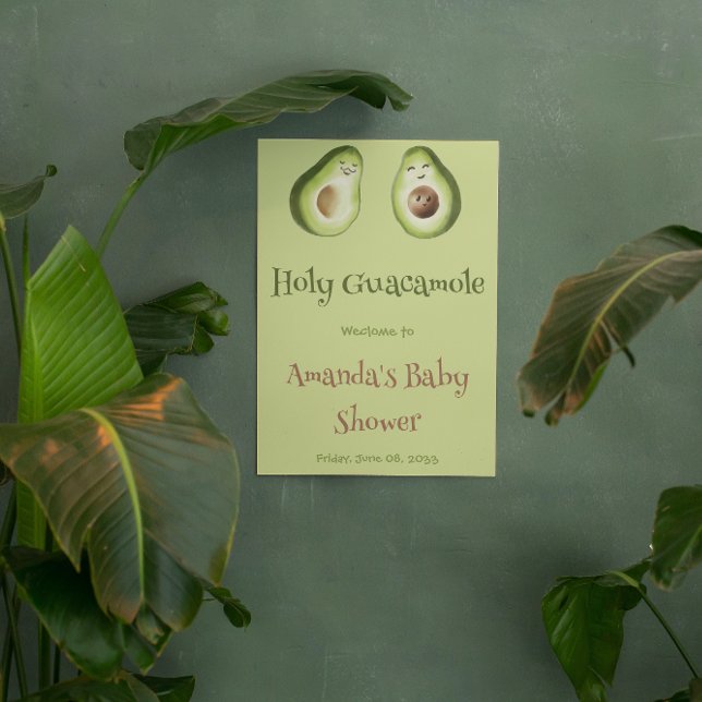 Holy Guacamole Avocado Limon Fiesta Baby Dusche Banner (Von Creator hochgeladen)