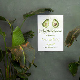 Holy Guacamole Avocado Parents Fiesta Baby Dusche Banner