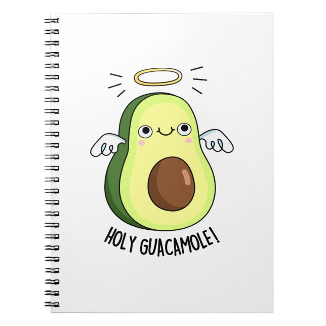 Holy Guacamole Funny Goody Avocado Pun Notizblock (Vorderseite)