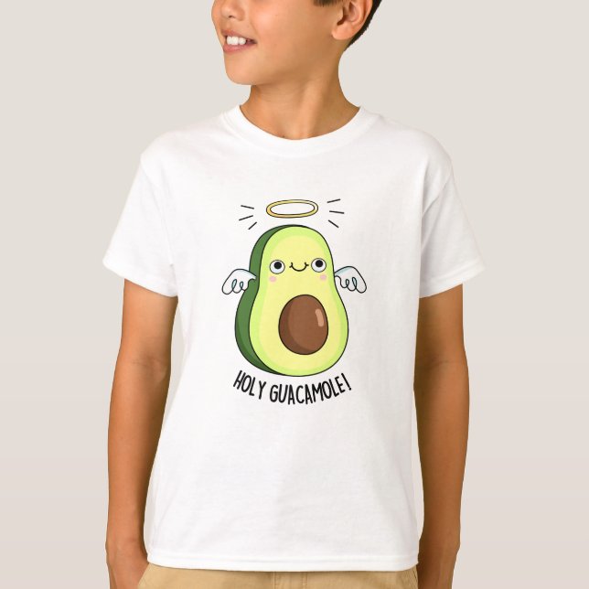 Holy Guacamole Funny Goody Avocado Pun T-Shirt (Vorderseite)