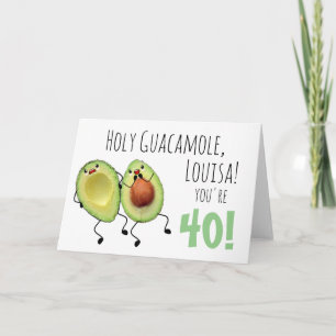 Holy Guacamole Personalized 50th Birthday Card Karte