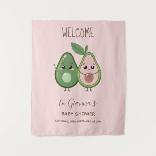 Holy Guacamole Pink Avocado Baby Dusche Wandteppich