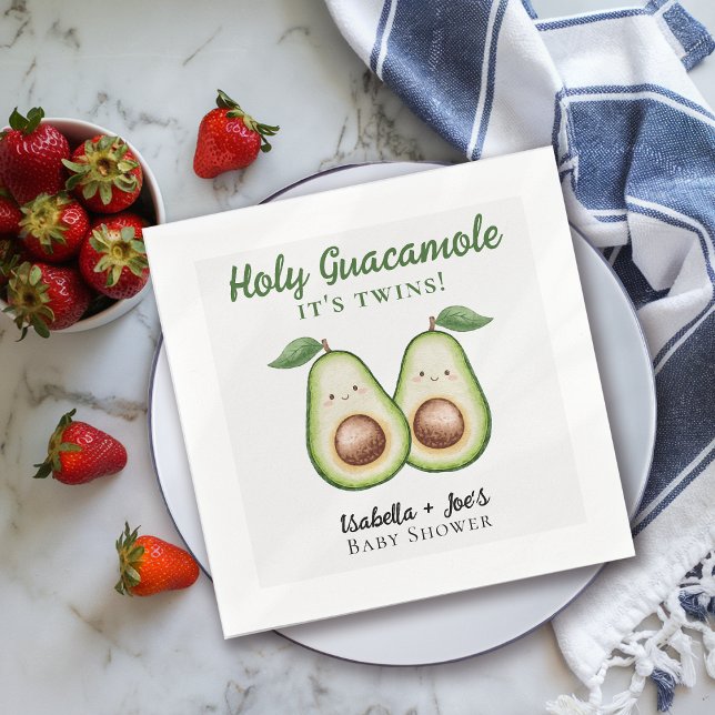 Holy Guacamole Twins Funny Baby Dusche Serviette (Von Creator hochgeladen)