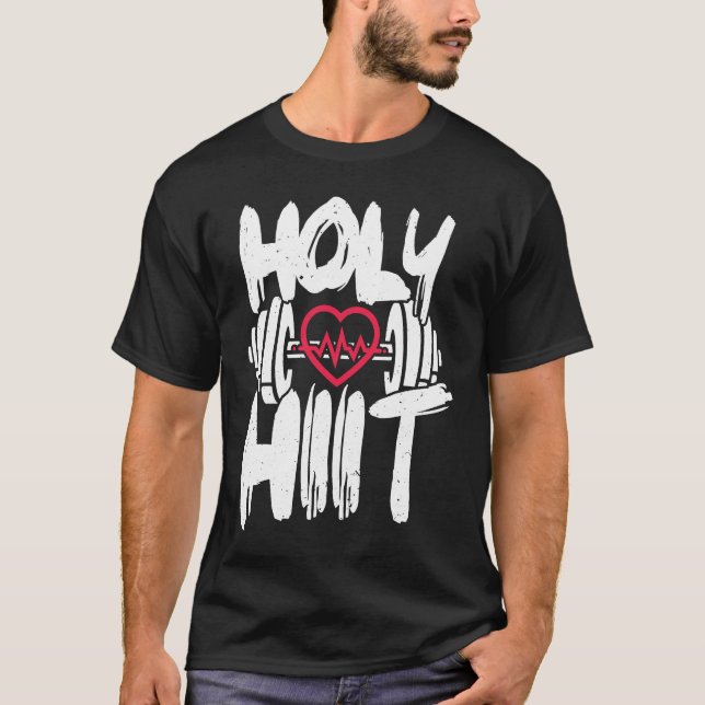 Holy HIIT Heart Gym Fitness Studio T-Shirt (Vorderseite)