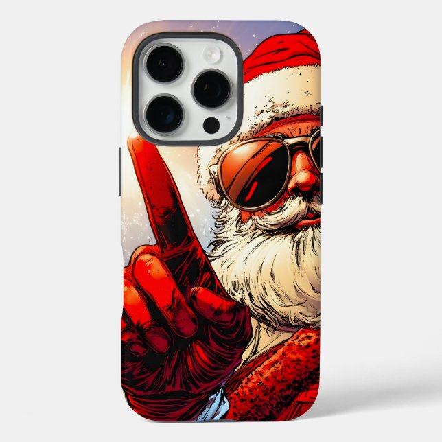 Holy Jolly Santa Divine Glow Case-Mate iPhone Hülle (Rückseite)