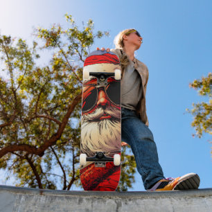 Holy Jolly Santa Divine Glow Skateboard