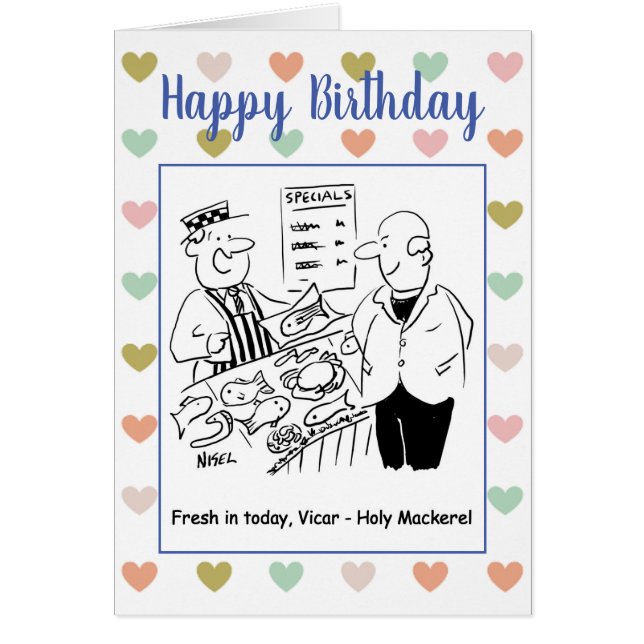 Holy Mackerel wird von Fishmonger an Vicar verkauf (Vorne)