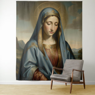 Holy Mother of God – Divine Love & Protection´6 Wandteppich